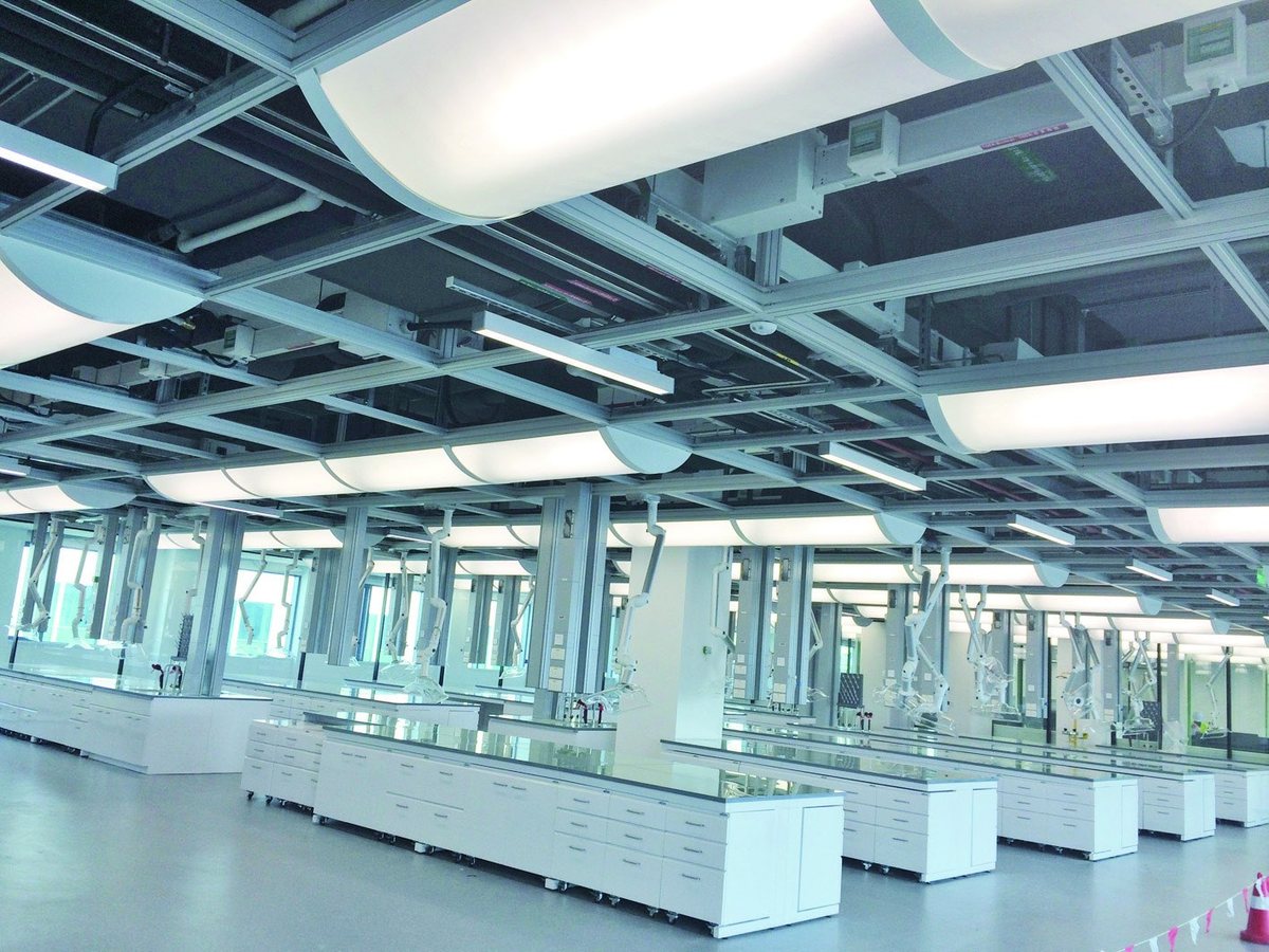 Cleanroom facility interior