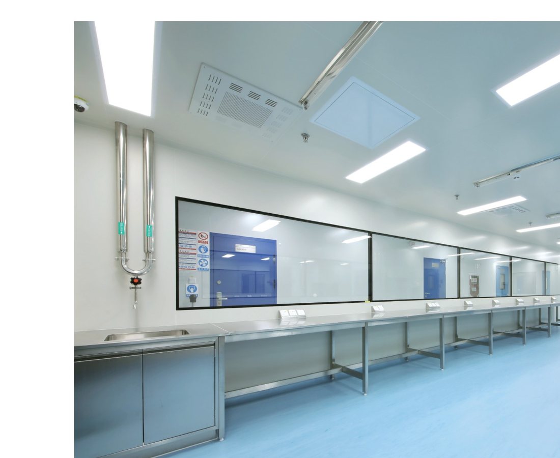 Biopharmaceutical cleanroom laboratory